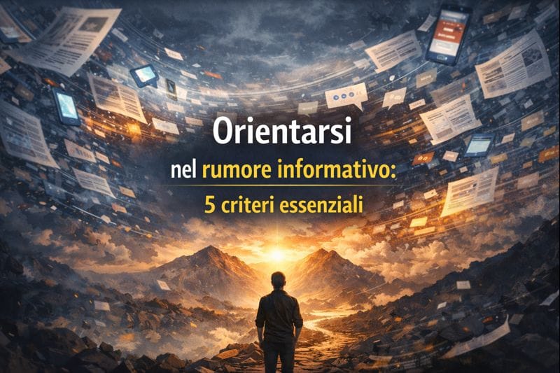 Orientarsi nel rumore informativo: 5 criteri essenziali